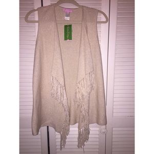 Gold Lilly Pulitzer knit vest